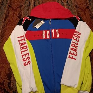BKYS Brand "Fearless Fast Life" Zip Up Jacket Brand New W-Tags Men's Size Medium